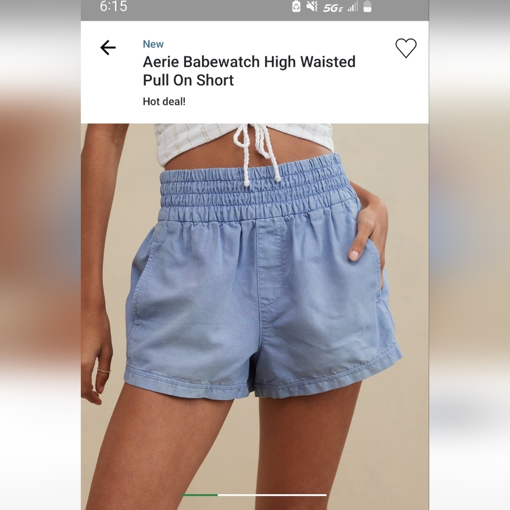 Nwot Aerie babewatch shorts